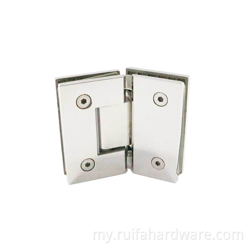 frameless glass ရေချိုးခန်းတံခါးကိုပတ်တာ (3) Frameless Glass Shower Door Hinges (3)